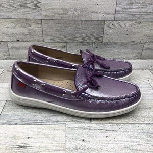 Pre-Owned Marc Joseph Silver Size 3.5 Boat Driving Shoes Casual Youth